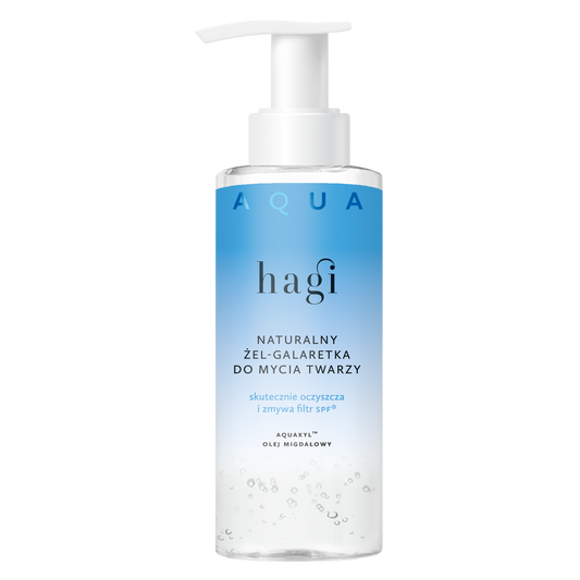 Hagi Aqua Zone Łagodny Żel-Galaretka do Mycia Twarzy 150ml - butelka z pompką