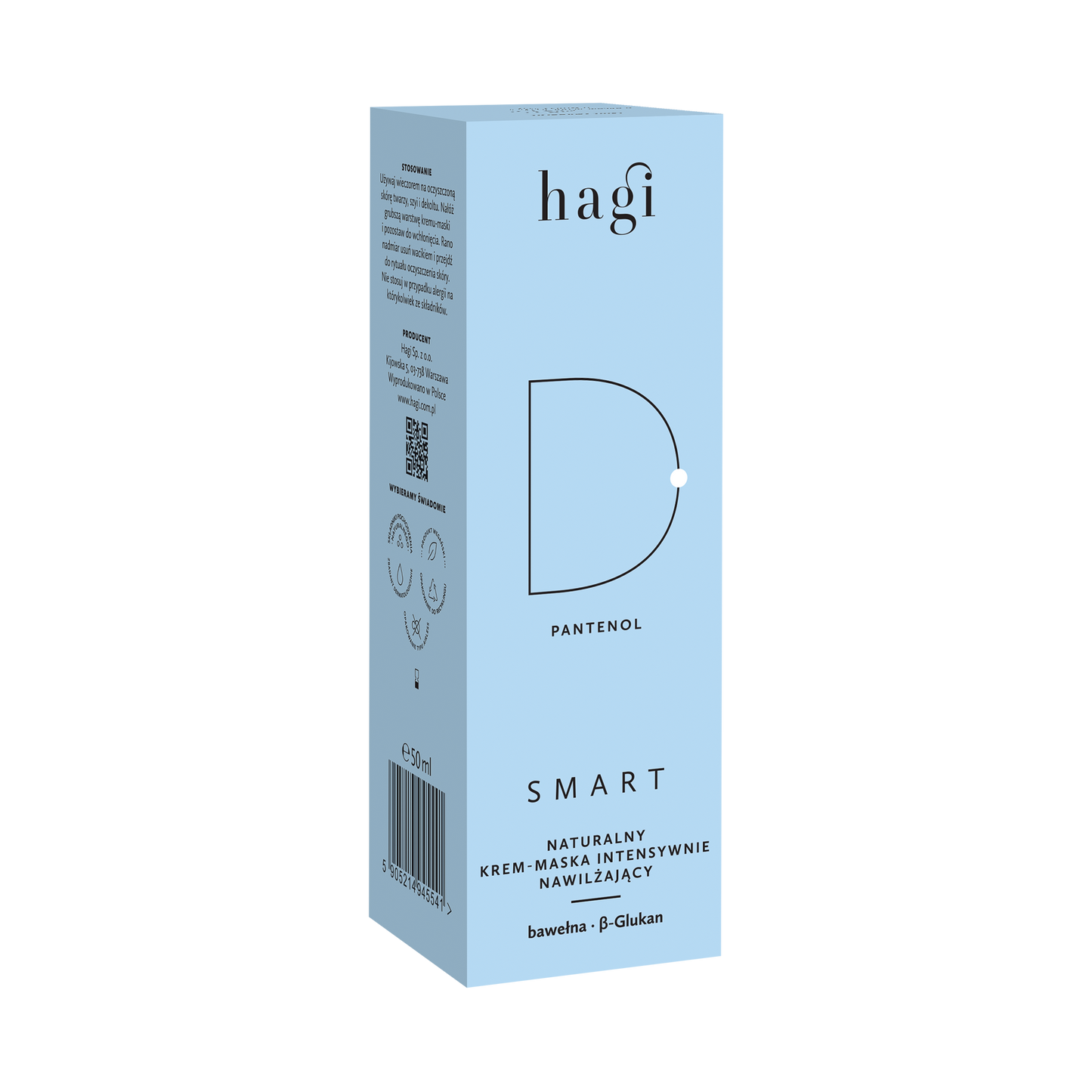 Hagi SMART D Krem-Maska Intensywnie Nawilżająca 50 ml - kartonik