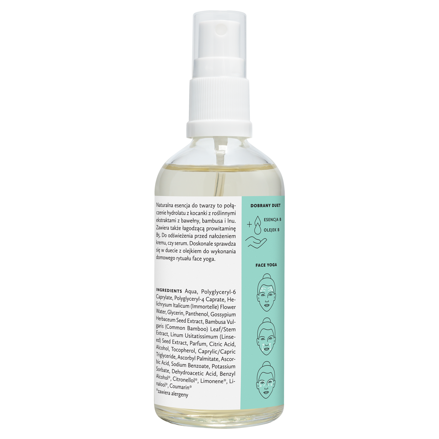 Hagi SMART B Esencja-Tonik Łagodząca 100 ml - butelka, tył opis składników