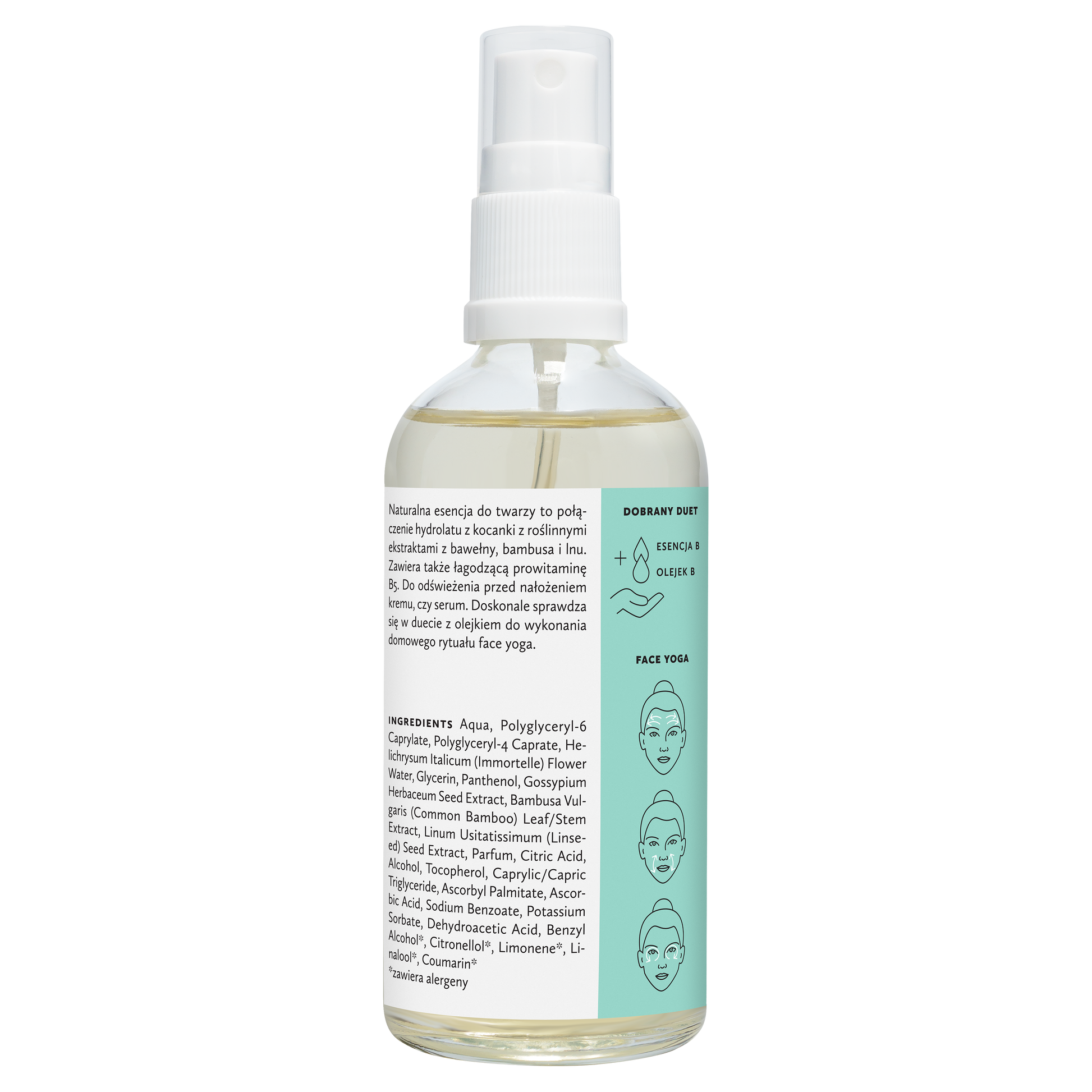 Hagi SMART B Esencja-Tonik Łagodząca 100 ml - butelka, tył opis składników