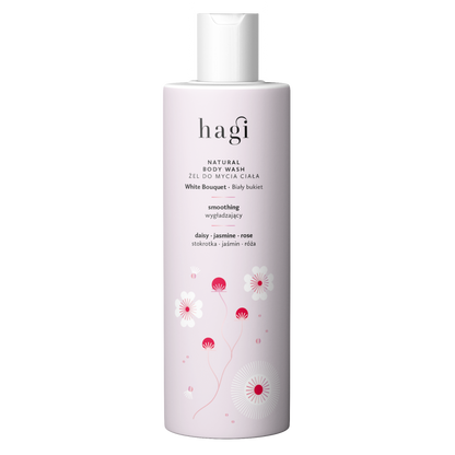 Hagi Naturalny Żel do Mycia Ciała Biały Bukiet 300ml - butelka z pompką